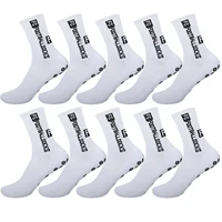 1/6/10 paires de chaussettes de sport antidérapantes à semelle en tissu éponge pour le football 5
