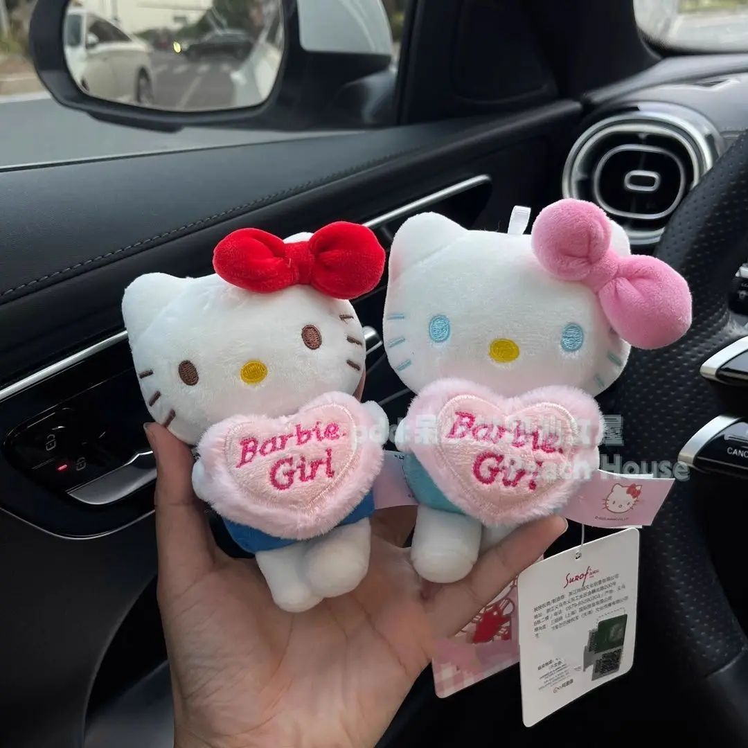 산리오 마이멜로디 쿠로미 헬로키티 자동차 안전벨트 커버 귀여운 자동차 인테리어 액세서리 와이퍼 방향지시등 펜던트
