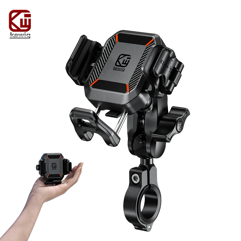 Мини-держатель для телефона мотоциклетный с вибрационным амортизатором, 1s, с зеркалом на руль, для велосипеда, скутера, квадроцикла, подходит для 5,2-7,2