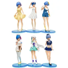 

New 6 style 17cm Anime Re:Life In A Different World From Zero Rem Ram Maid Girl Figure PVC Action Figures Collection Model Toys