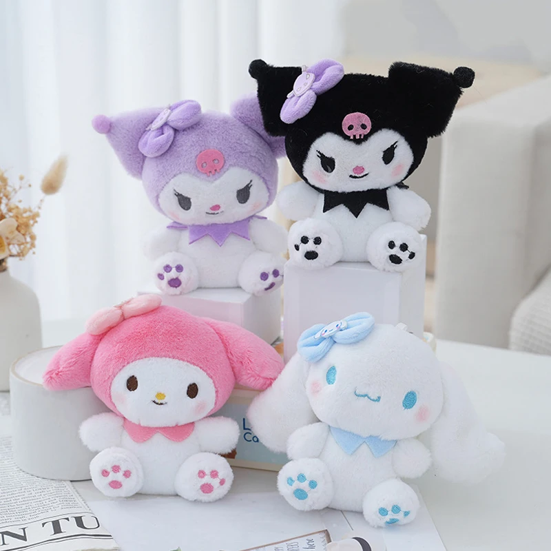 

14 см Sanrio Kawali Kuromi Hello Kitty My Melody Cinnamoroll Подушка Плюшевые игрушки плюшевый брелок плюшевая кукла кулон для детей подарок