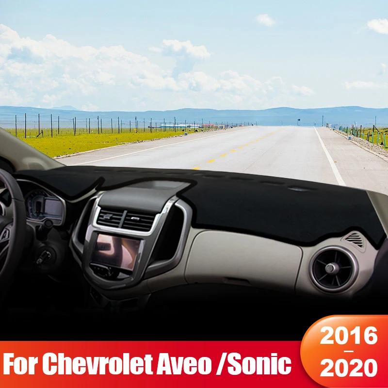 

For Chevrolet Sonic / Aveo 2016 2017 2018 2019 2020 Car Dashboard Sun Shade Cover Instrument Panel Mat Non-slip Pad Accessories