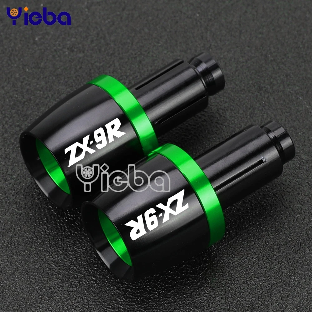 

7/8" 22mm Motorcycle Handlebar Handle Bar Grips Cap Ends FOR KAWASAKI ZX 9R ZX9R ZX-9R 1998-2003 2002 2001 2000 1999 Accessories