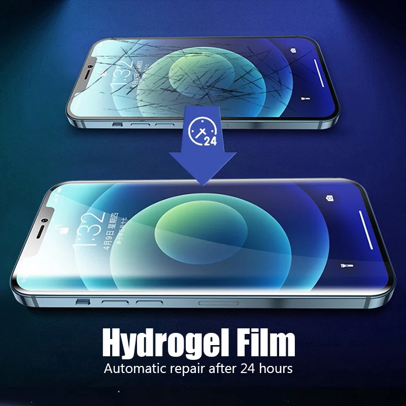 Hydrogel Screen Protector For IPhone 15 14 13 12 11 Pro Max SE XR XS 7 8 Plus - Full Coverage 8 thumbnail image