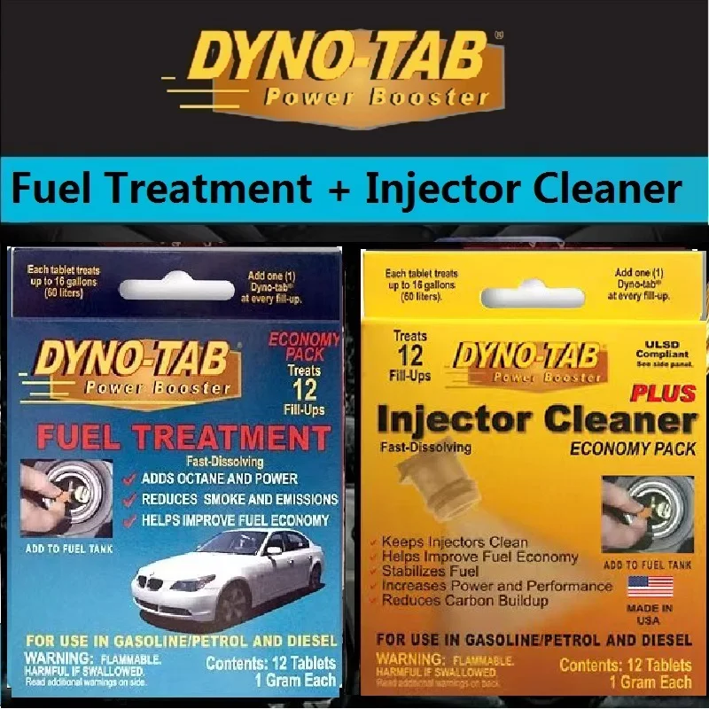 Madie In USA Treat 720 Litres Dynotab Big Pack Injector Cleaner r for Petrol & Diesel Carbon Cleaner Fuel Saving Power Increase