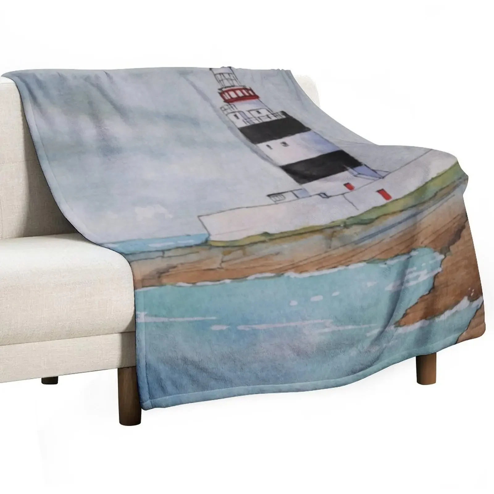

Hook Lighthouse, Ireland. Throw Blanket Decorative Beds Thins Beautifuls Blankets