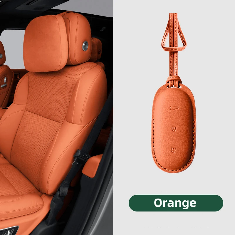 thumbnail image 1 of Funda de cuero para llavero inteligente de coche, accesorio para llavero, ideal para Li Auto L9, Li Lixiang L7 L8 2022 2023, 1 of 5