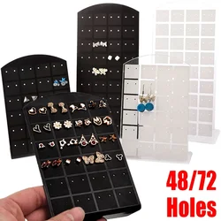2 Sizes Fashion Portable Earrings Ear Studs Holder Plastic Jewelry Display Holders Earring Showcase Organizer Stand Storage Rack
