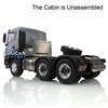 6X4 LESU 1/14 RC Tractor Truck Metal Chassis KIT Cabin Radio Control Vehicle Winch Warning Lights Tamiyaya Model Toys THZH1035 2