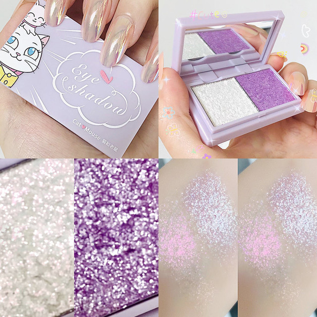 Highlighter Monochrome Eye Shadow Palette Face Body Makeup Waterproof Highlight Make up Contour Face High Gloss Powder