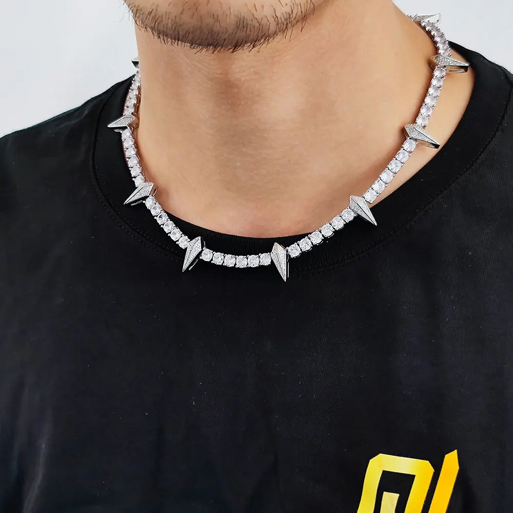 Collar de Pantera Negra, cadena de tenis collar de circonita de diamante helado, de Hip Hop, rapero Rock - AliExpress Mobile