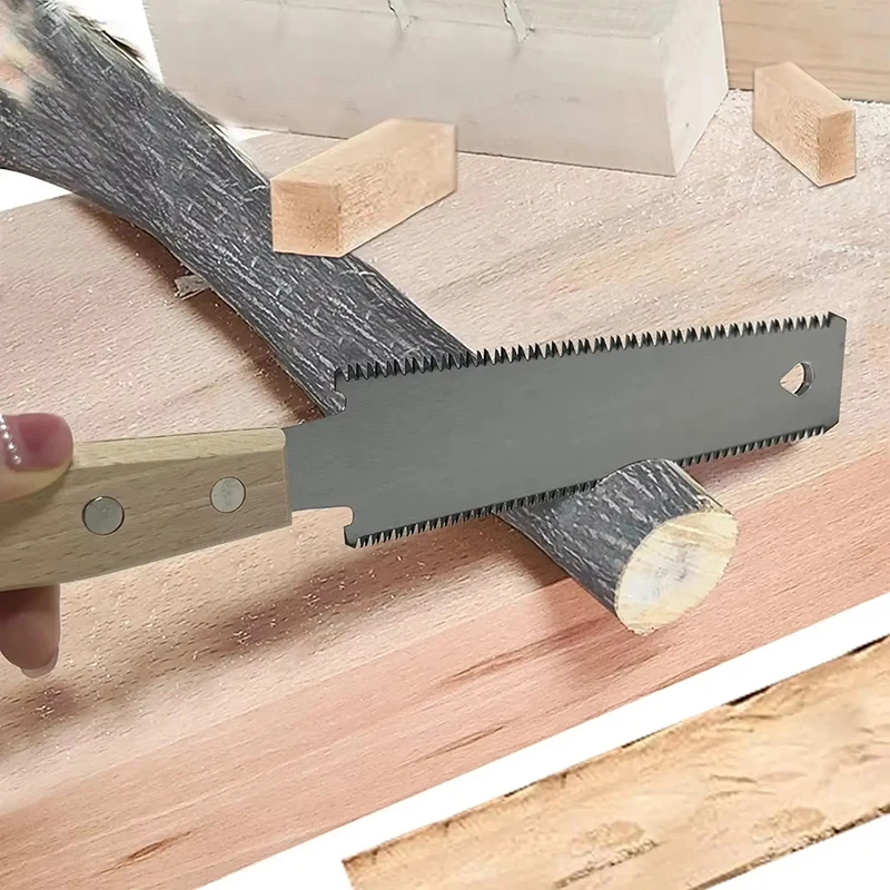 Xiaomi Hand Saw 6-inch Double-sided Saw Household Woodworking Tools Diy Flexible Blade Fine Tooth Precision Flush Cutting Flat