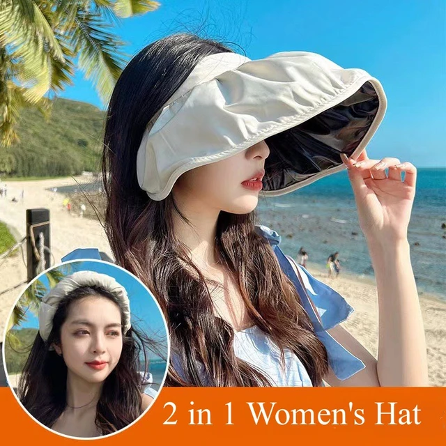 Foldable Wide Brim Sunshade Hats For Women Anti UV Sunscreen Empty