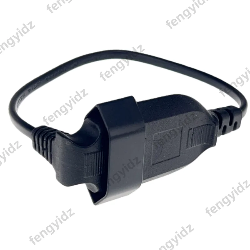 1PCS EU 전원 어댑터 코드, 90도 각도 유럽형 2핀 남성-여성 플러그 전원 케이블 UPS PDU 0.3M/0.6M