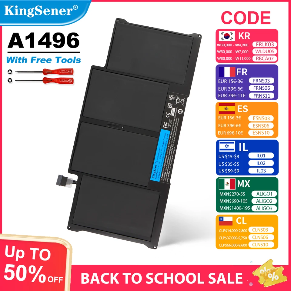 High Capacity Laptop Battery for Apple MacBook Air