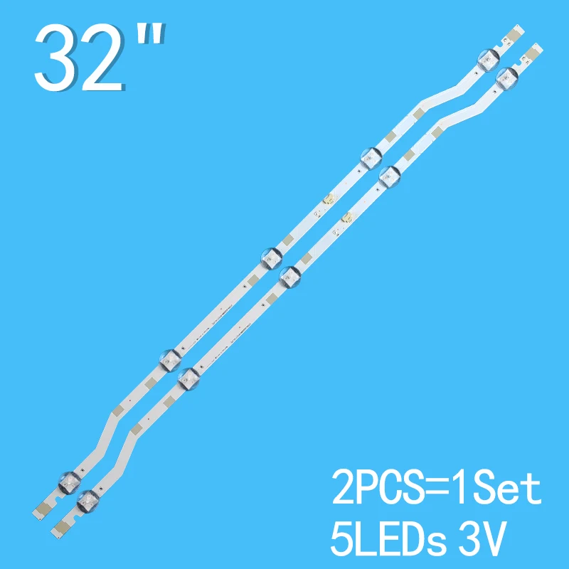 3v led tv hintergrund beleuchtung für samsung 32 zoll csp 5leds V7DN-320SM0-R1 2 teile/satz led lichtst reifen tv reparatur ue32m4005aw un32m4500af