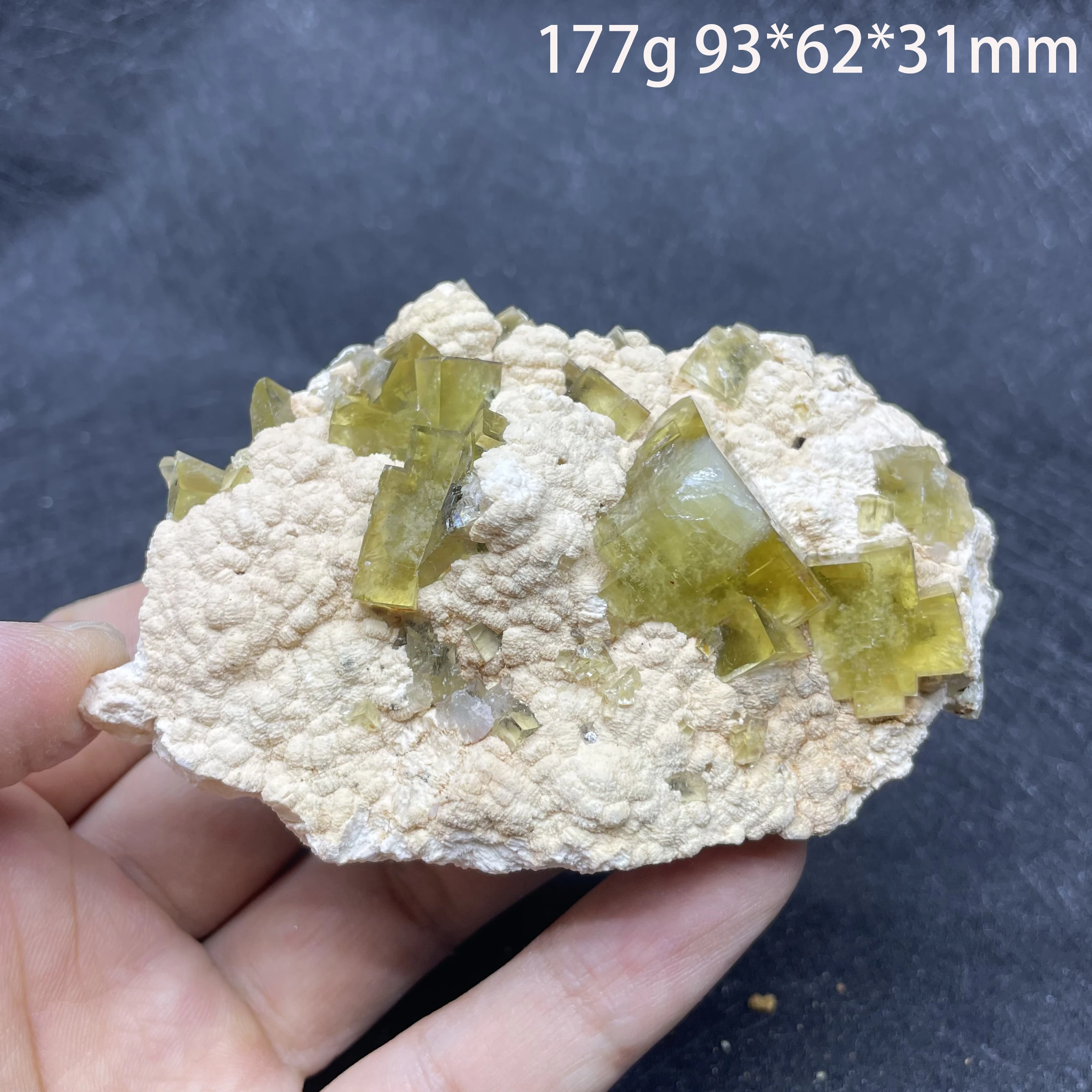 Natural Raw Stone Beijing Yellow Fluorite Crystal Cluster Mineral Specimen Quartz Rock Decoration Gift Healing 3