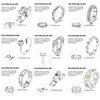 925 Sterling Silver Colorful Rings Sparking Zirconium Ring Popular Wedding Rings For Women Jewelry Anniversary Friend Lover Gift 2