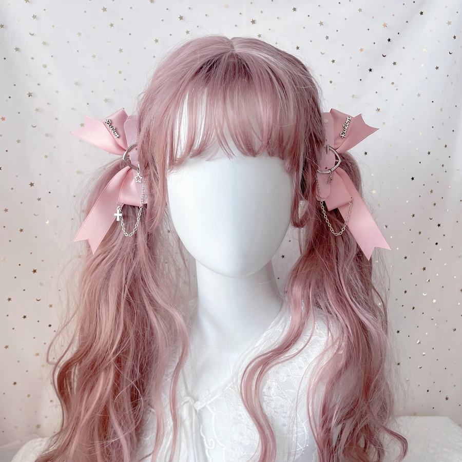 

Original sweet and cool double horsetail JK summarizes to the clamp Lolita headdress hairpin edge