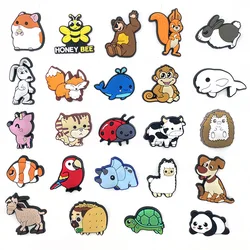 PVC Cute Animal Shoe Charms - Fun Accessories for Sandals and Wristbands (1set)