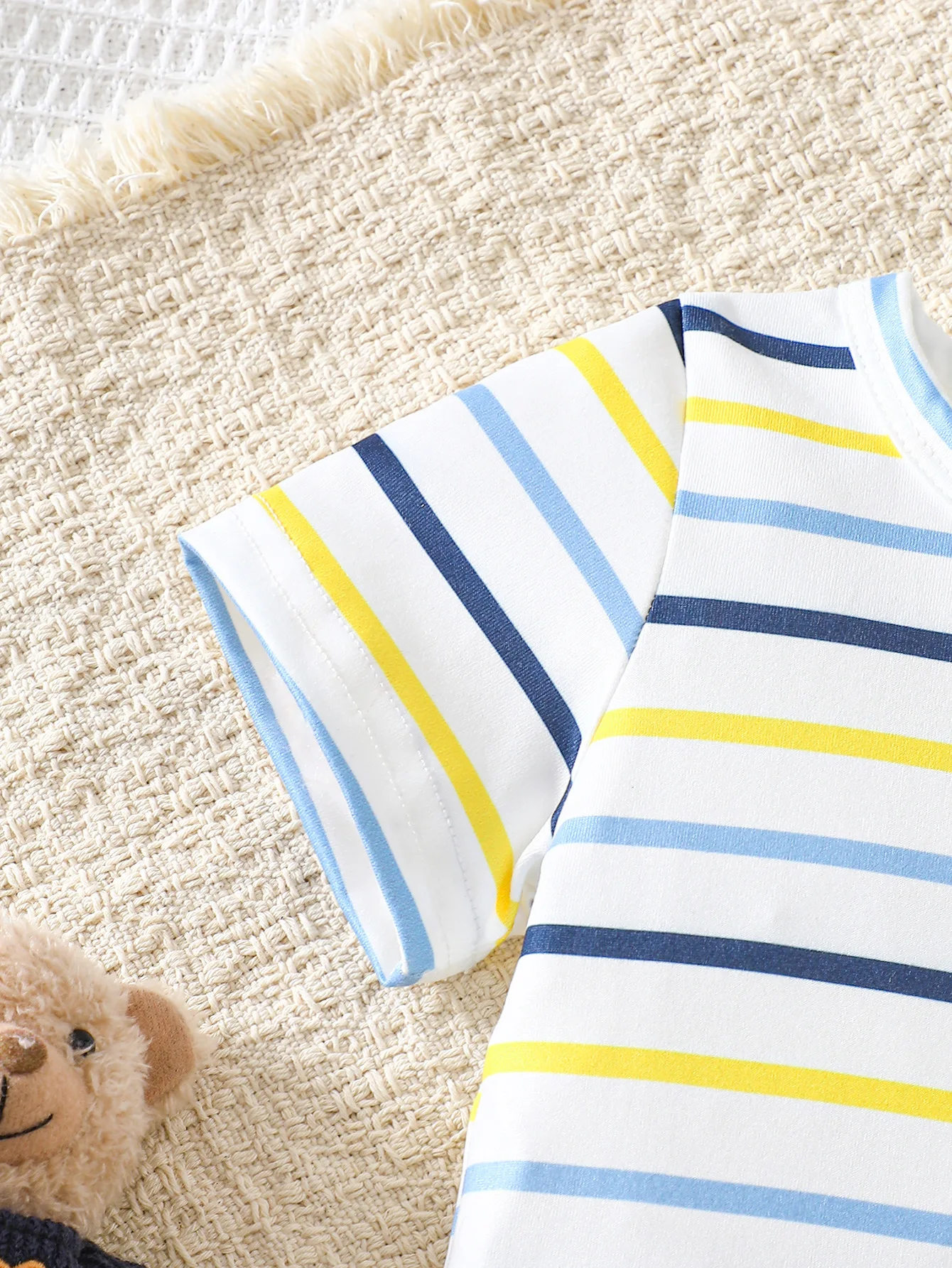 Baby Bear Overall Shorts Set 4