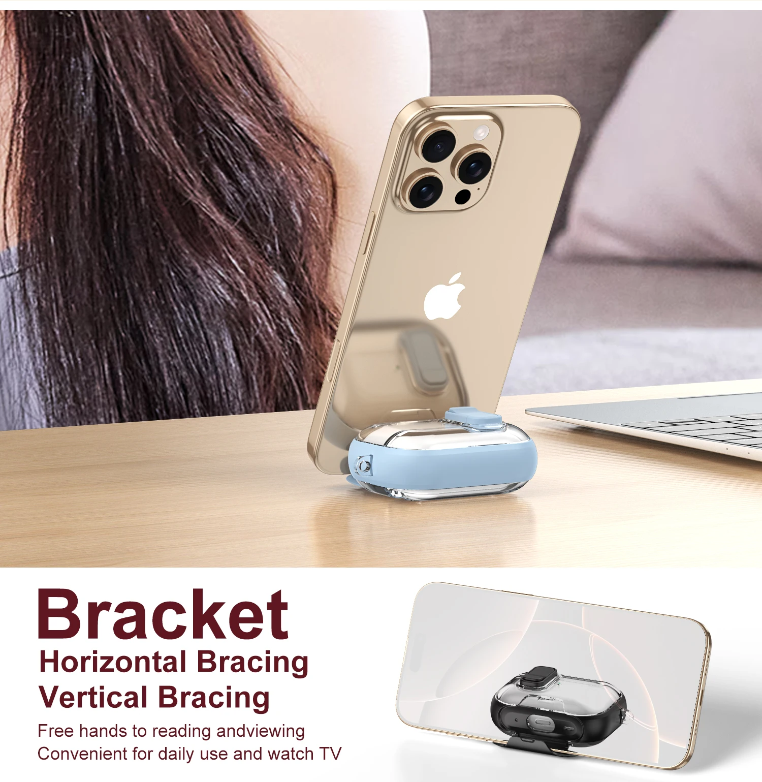 Premium Protective Case with Phone Holder and Security Lock