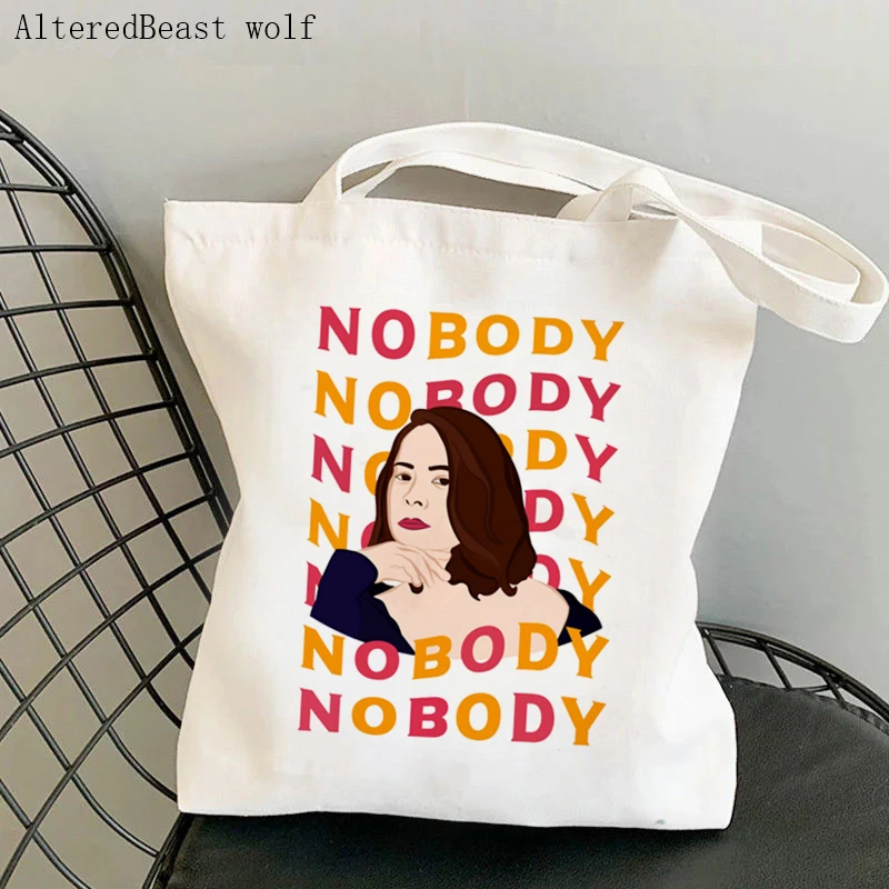 Women Shoulder bag MITSKI Nobody Lyrics Printed Bag Harajuku Shopping Canvas Shopper Bag girl handbag Tote Shoulder Lady Bag