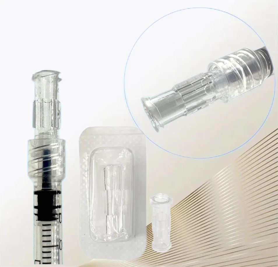 Syringe Thread Conversion Adhesive 50/100/200/500/1000 Pcs Luer Syringe Connector Transparent For Pneumatic Parts Leak Proof