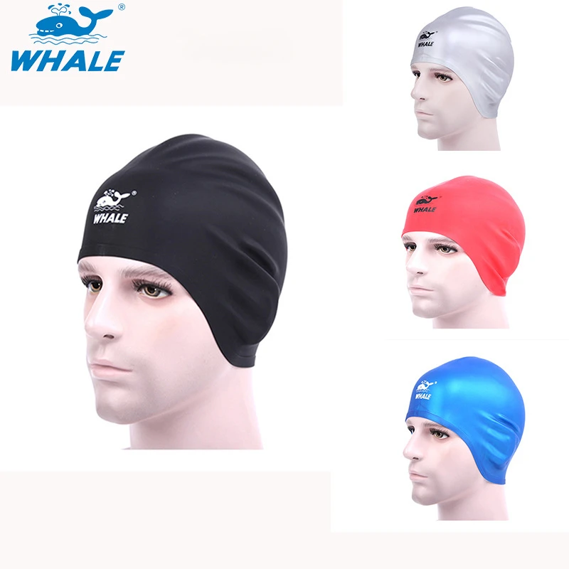 

Whale Soft Silicone Swimming Cap for Men and Women 3D Ear Protection Comfortable Adult Pool Swimming Cap Wholesale