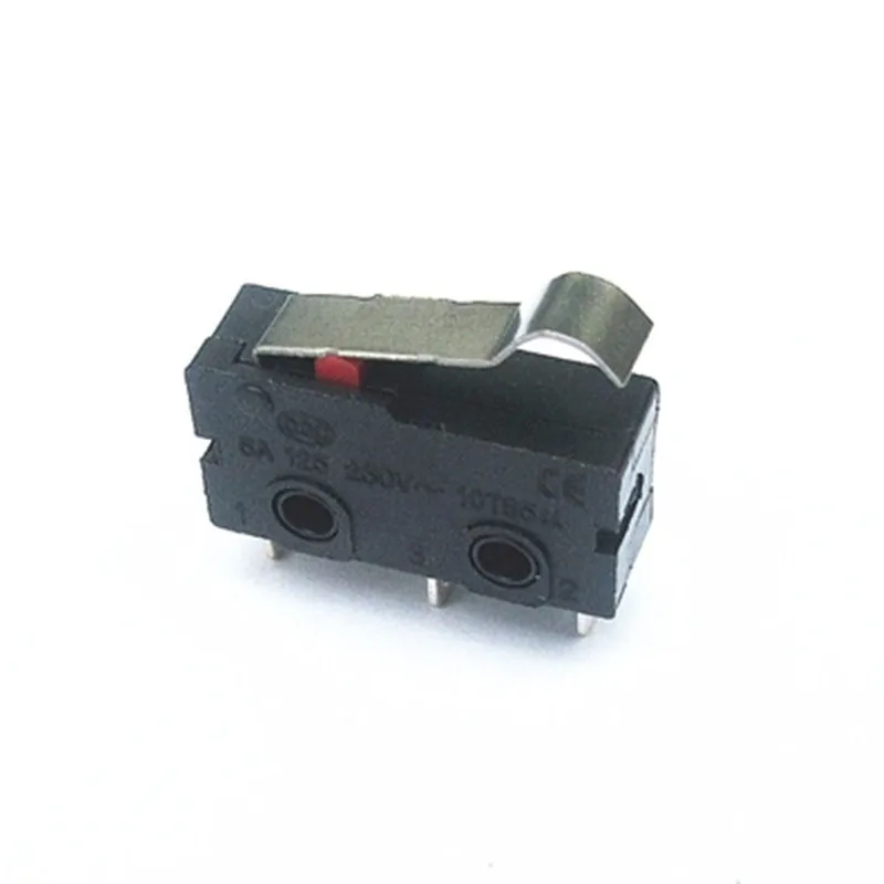 10 Pcs Mini Micro Finecorsa Braccio Leva Spdt Snap Action Lot 5A 125 250V Maniglia 16Mm 21Mm
