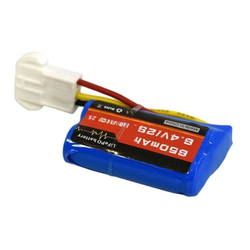 LiFePO 6.4V 650mAh batteri til RC-båd - 2S EL4.5-3P