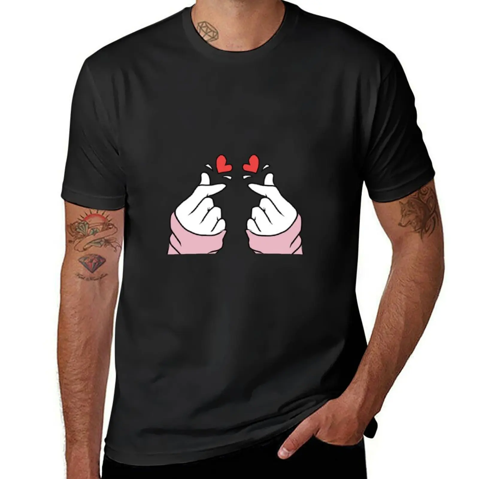 

K-pop T-Shirt anime tees boys animal print heavyweight t shirts for men
