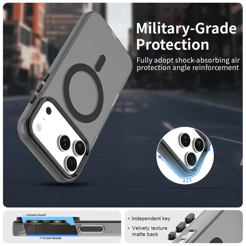 Translucent Candy Color Matte Shockproof Protective Phone Case