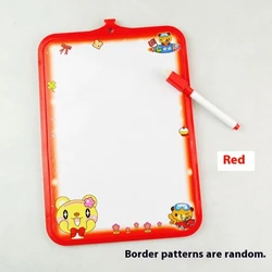 Mini Kids Whiteboard with Multicolor Frame and Pen - 26x19cm Dry Erase Board (A2)