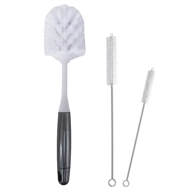 Dish Brush Set of 3 with Bottle Water Brush, Dish Scrub Brush and