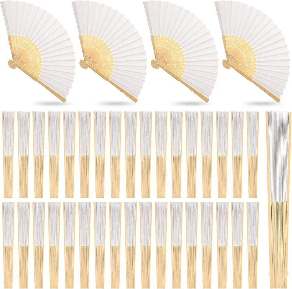Personalized Bamboo Folding Hand Fans for Events