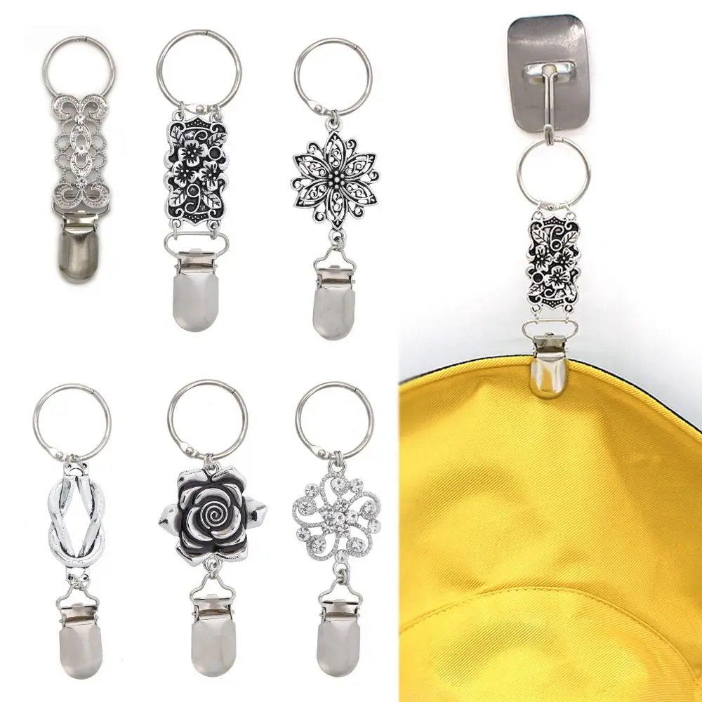 

Аксессуары для сумок, зажим для шляпы, новый многофункциональный держатель для улицы, серебристый цвет, зажим для путешествий, держатель шляпы