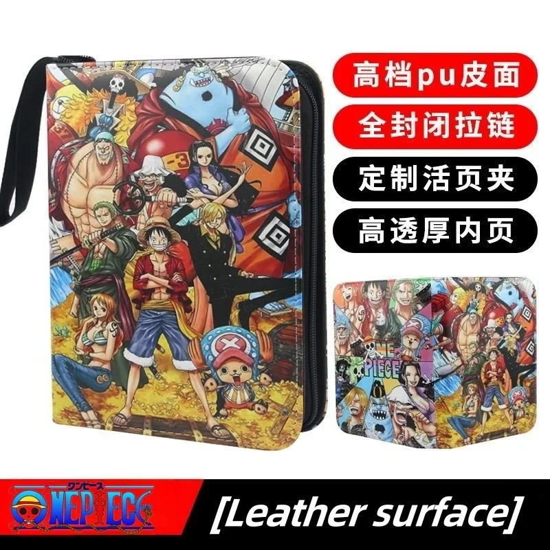 Nuovo Elencato One Piece Cartoon Anime Battle Card Libretto Zipper Binder Card Holder Card Cas Vmax Game Card Collection Giocattoli Regali