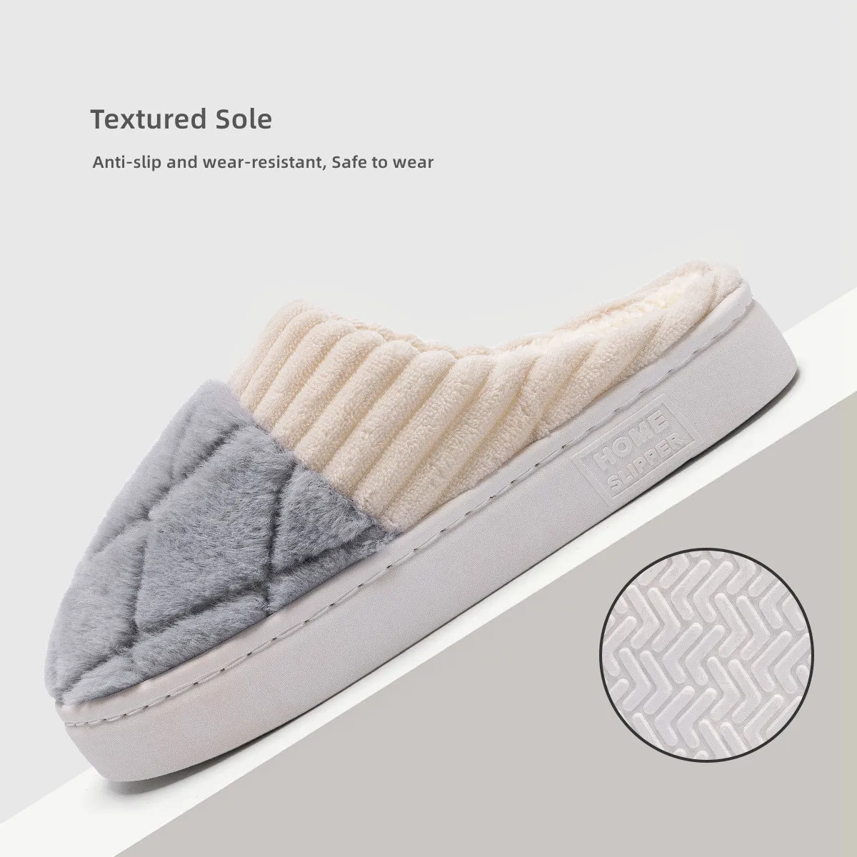 House Fluffy Shoes Women Winter Warm Slippers Female Furry Plush Slippers Bedroom Indoor Casual Soft Thick Sole Non Slip Slides