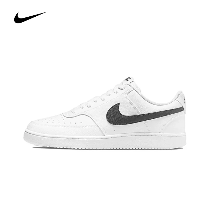 Original Nike Court Vision 1 Low Next Nature Scarpe Da Skateboard Da Uomo Antiscivolo Low Top Bianco Nero Sneakers Dh2987-101