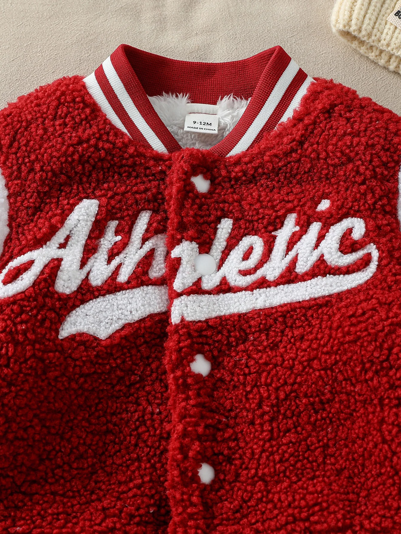 2Pcs 2025 New Baby Girls Clothes Plush Jacket Coat Infant Tops With Letter Winter Warm & Solid Pant Set For 1-3Y Casual Fashion 4