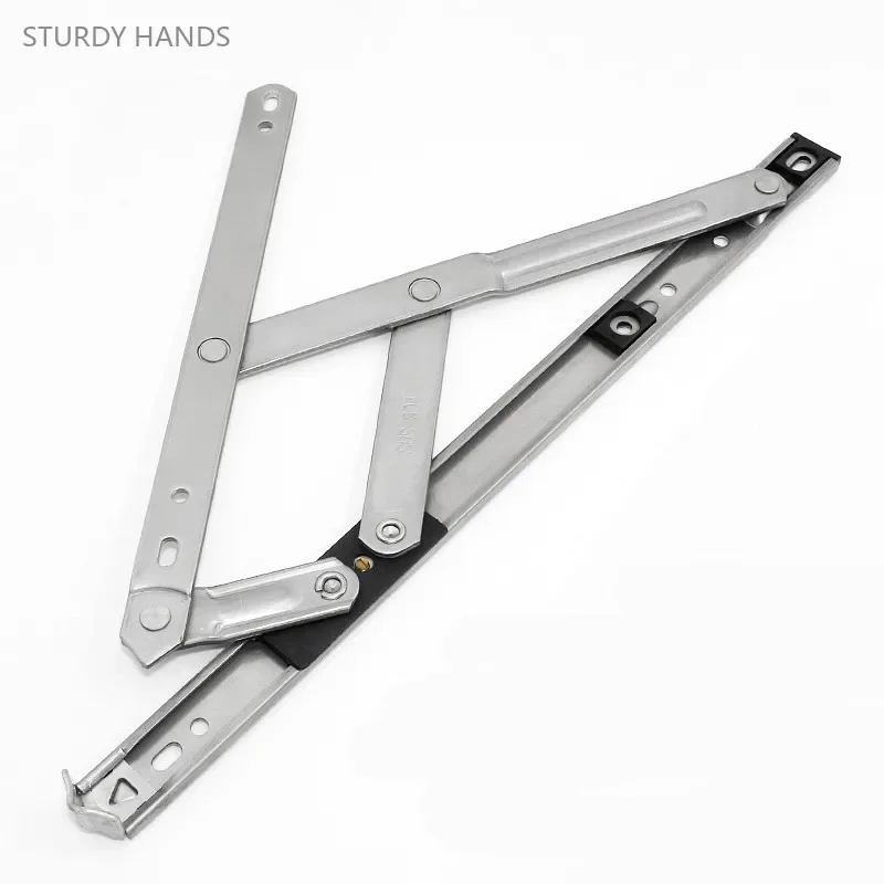Thickened 304 Stainless Steel Four-link Slide Stay Flat Open Doors and Windows Stay Push Pull Window Strut Bracket Door Hinge