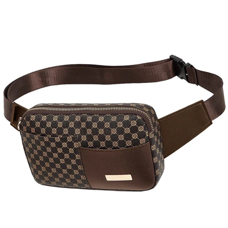 Neutral Color Padded Waist Bag for Travel and Business