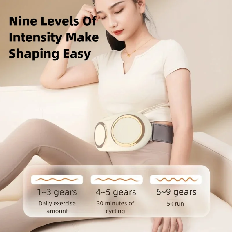 Wireless Abdominal Massage Belt with Vibration and Heat