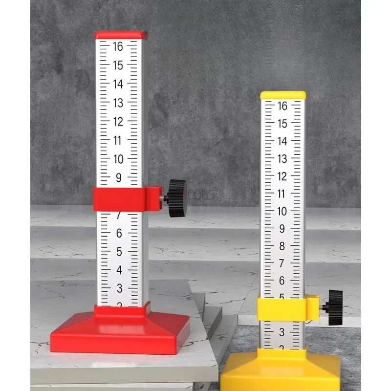 

Woodworking Equal Height Ruler Upgraded Positioning Horizontal Elevation Ruler Double-sided Scale Ceramic Tile Special Tools DIY