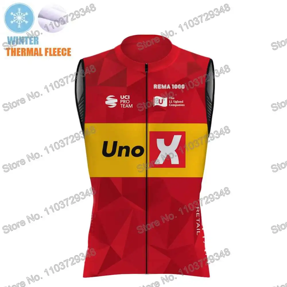 UNO-X Team Cycling Vest Windbreaker Pro Race Men Wind Vest Summer Road Race Bike Jersey Sleeveless MTB Women Bicycle Jacket