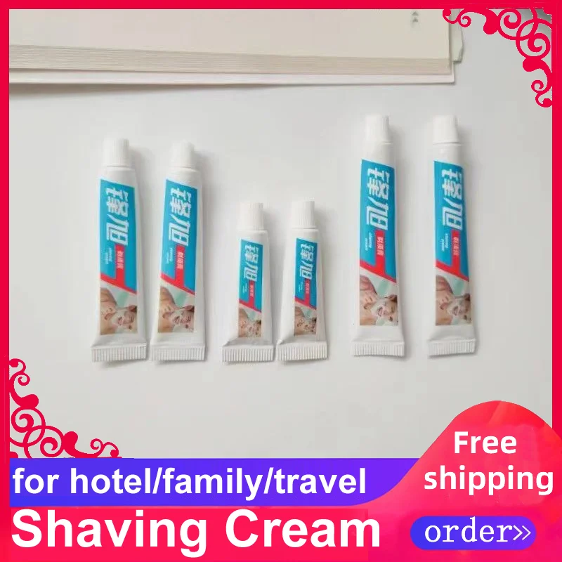 

Free Shipping Shaving Cream Personal Cleaning Beard Wholesale Hotel Supplies 6g Independent Packing