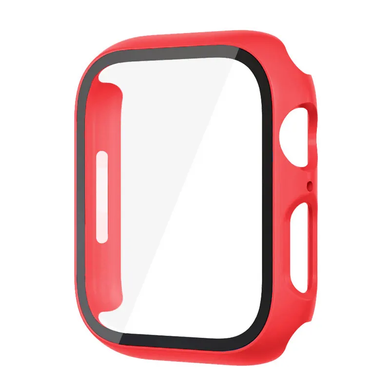 Durable Glass Case for Apple Watch - PC Screen Protector Cover and Accessories