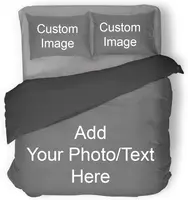 Custom Photo 3pcs Duvet Cover Set Personalized Images Bedding Set Comforter Cover Queen King Full Size Bedroom Decor