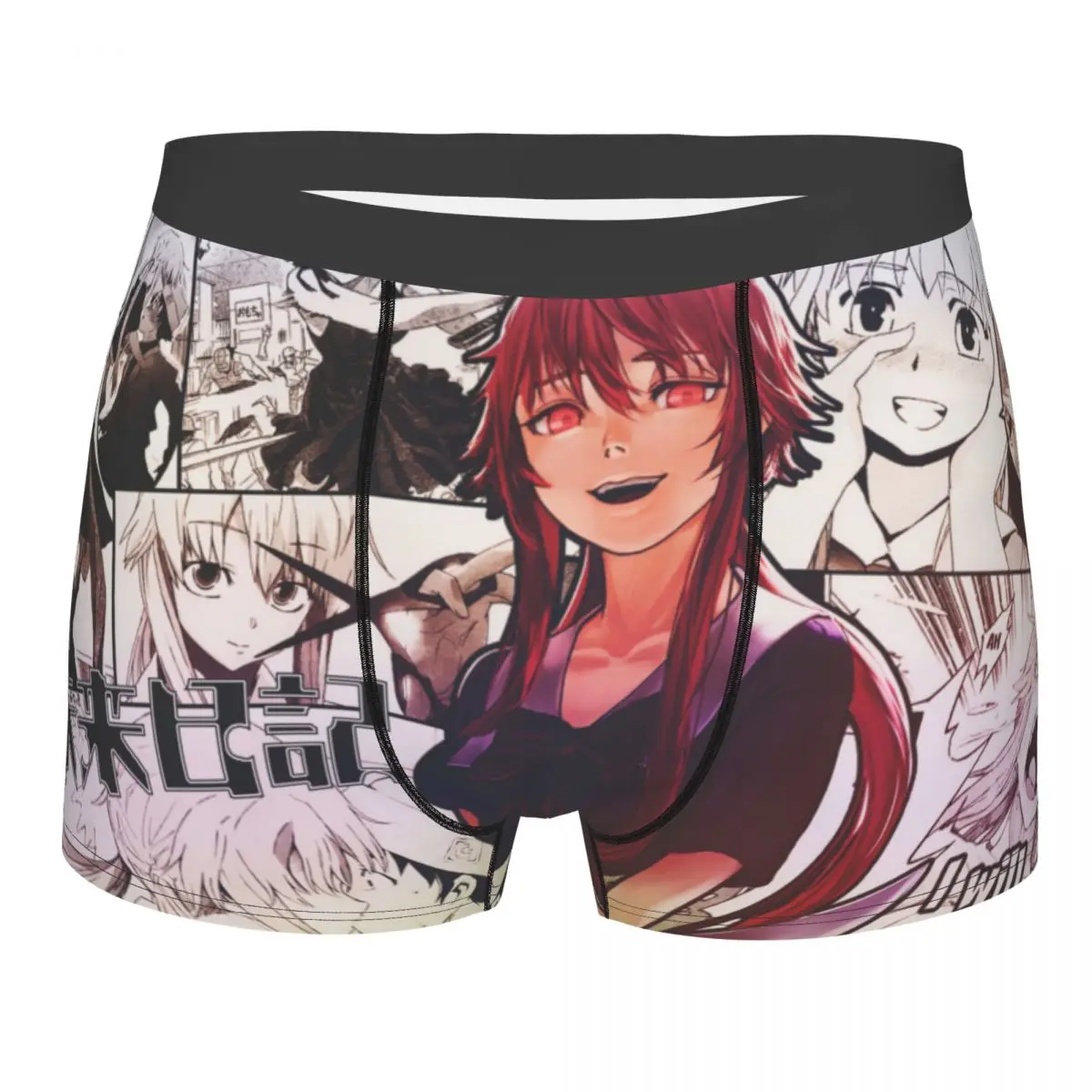 

Future Diary Yandere Man's Boxer Briefs Manga Cut Highly Breathable Underwear High Quality Print Shorts Gift Idea